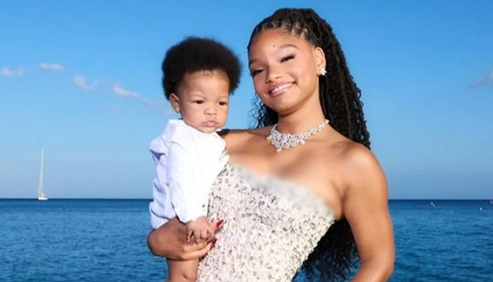 Halle Bailey shares son Halo with boyfriend DDG