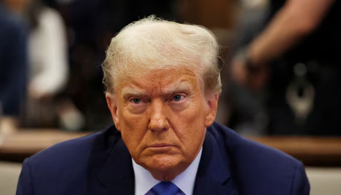 Former US President Donald Trump attends the Trump Organization civil fraud trial, in New York State Supreme Court in the Manhattan borough of New York City, US, November 6, 2023. — Reuters