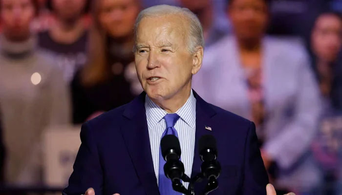 US President Joe Biden speaks at a Reproductive Freedom Campaign Rally at George Mason University on January 23, 2024 in Manassas, Virginia. — AFP