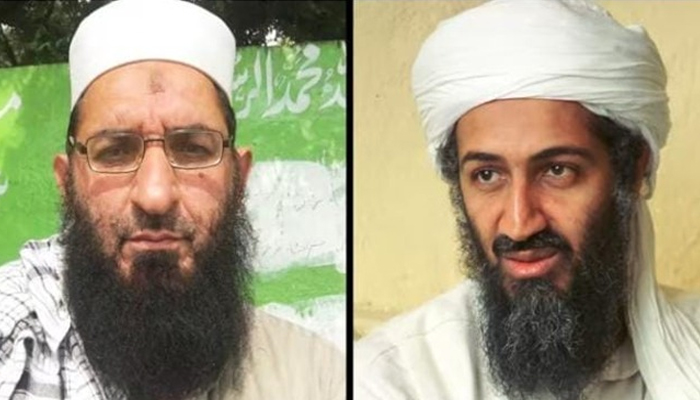 Amin al-Haq (left) and Osama Bin Laden. — Supplied