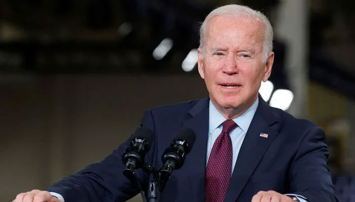 US President Joe Biden delivers remarks after touring the General Motors Factory ZERO electric vehicle assembly plant in Detroit, Michigan, U.S. November 17, 2021. — Reuters