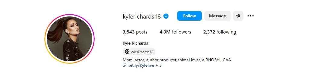 Kyle Richards changes Instagram bio after Mauricio Umanskys viral moment