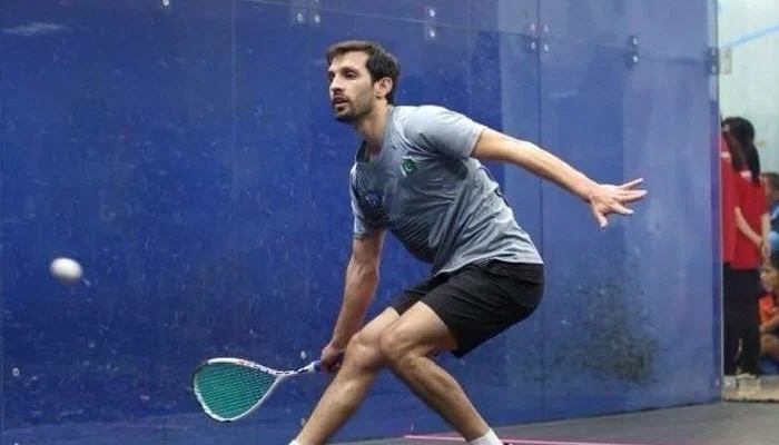 Pakistan’s squash player Nasir Iqbal. — Reporter