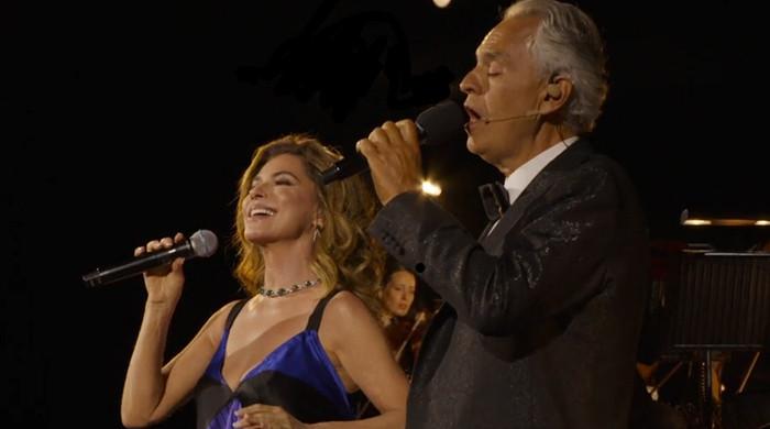 Watch Shania Twain, Andrea Bocelli’s first live interpretation of the latest song