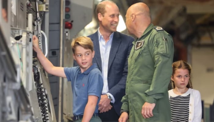 Prince George has a year left to enjoy flying on the same plane as his father, Prince William