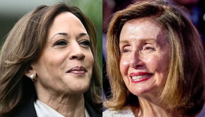 This combination of pictures shows US Vice President Kamala Harris (left) and Nancy Pelosi. — AFP/File