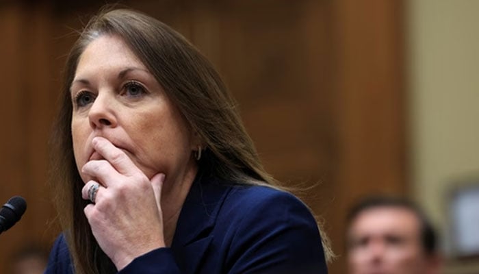 US Secret Service Director Kimberly Cheatle attending a hearing following former president Donald Trump assassination attempt at Capitol Hill, Washington DC, US on July 22, 2024 — Reuters