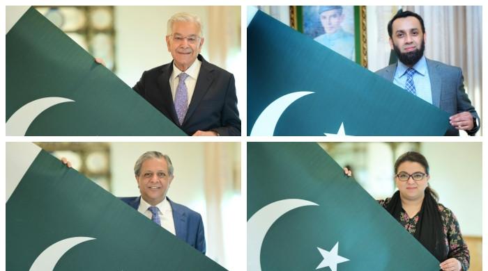 Federal cabinet launches 'Hurmat-e- Parcham' campaign, posts pictures on social media with national flag