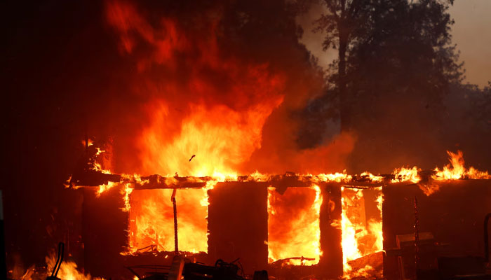 Park Fire in California. —Reuters