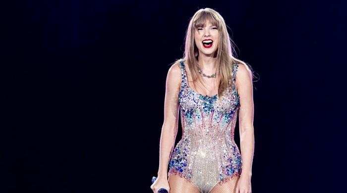 Taylor Swift laughs off on-stage mishap during Eras Tour