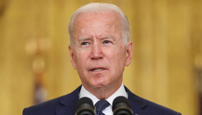 US President Joe Biden delivers remarks about Afghanistan, from the East Room of the White House in Washington, US, August 26, 2021. — Reuters