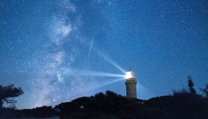 A meteor streaks the night sky full of stars on the island of Lastovo, Croatia on August 12, 2023. — Reuters