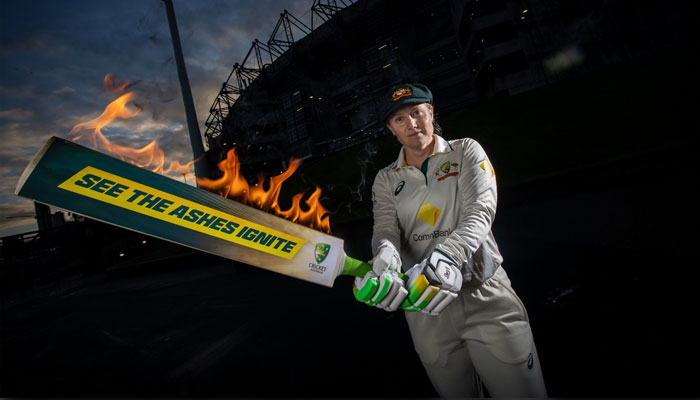 Australia captain Alyssa Healy poses with a bat. — Cricket Australia/File