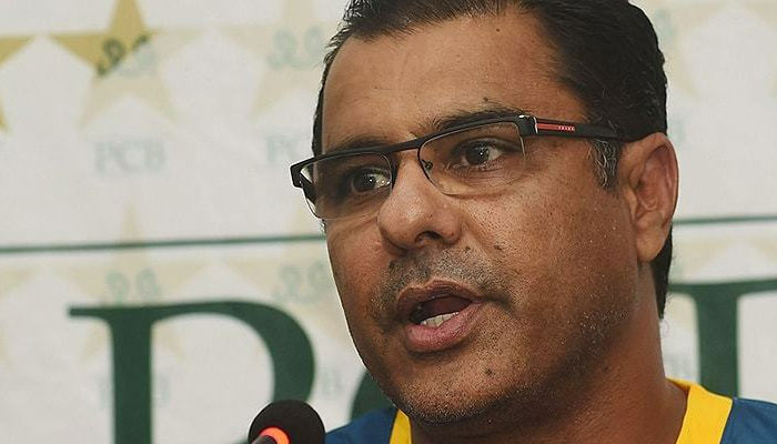 Former captain and pacer of Pakistan cricket team addressing media personnel at a press conference. — AFP/File