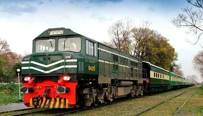 A Pakistan Railways train travelling on a rail network in Pakistan. — APP/File