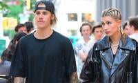 Justin Bieber's LV Slippers Steal Spotlight From Wife Hailey At Beverly Hills Theatre