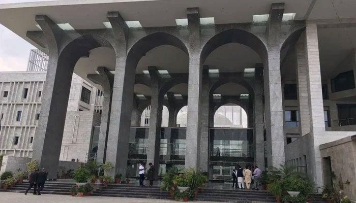 A view of the Islamabad High Court building. — Geo News/File