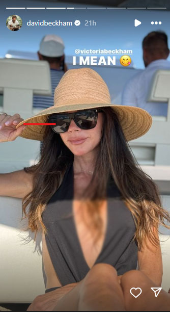 Victoria Beckham shows off next level muscles in plunging beach dress