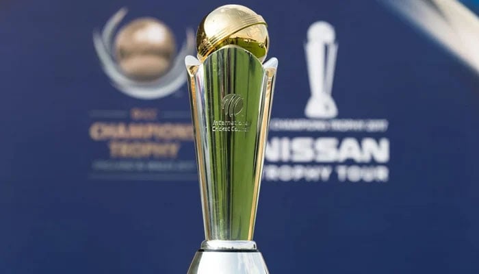 Undated photograph of ICC champions trophy. — ICC/File