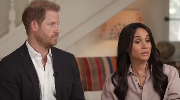 Prince Harry appears uneasy as Meghan reflects on Oprah Winfrey chat