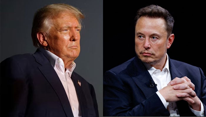 Former US President Donald Trump (left) and X owner Elon Musk.— Reuters/file