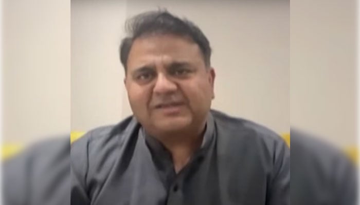 Former federal minister Fawad Chaudhry speaks during an interview. — Screengrab via X/@fawadchaudhry