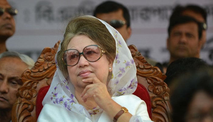 Bangladesh’s main opposition leader and Bangladesh Nationalist Party (BNP) chairperson Khaleda Zia attends a rally in Dhaka on Jan 20, 2014. — AFP