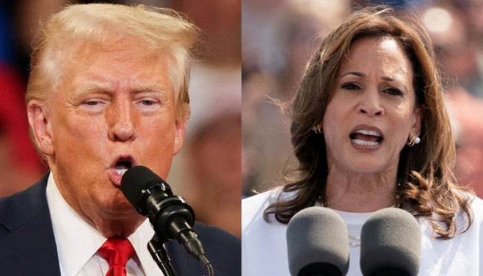 A combination picture shows Republican presidential nominee and former US President Donald Trump (left) and US Vice President and Democratic presidential candidate Kamala Harris. — Reuters