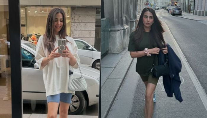 Ushna Shah in Vienna, Austria on August 8, 2024. — Instagram/@Ushnashah