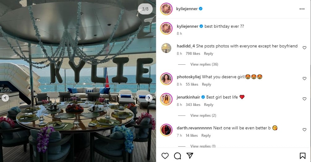 Kylie Jenner seemingly confirms celebrating birthday with Timothee Chalamet