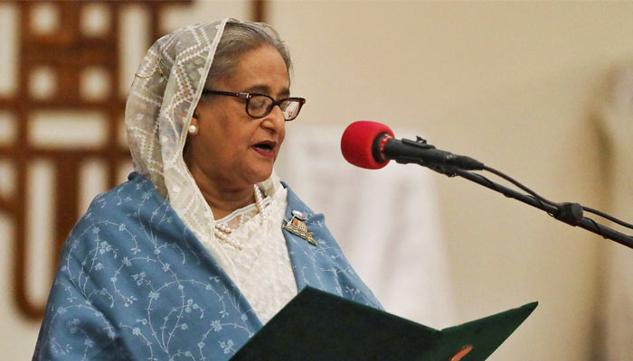 Former Bangladesh prime minister Sheikh Hasina hints at US involvement in her resignation. — Reuters