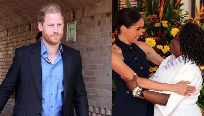 Prince Harry and Meghan Markle arrived in Colombia for their four-day tour today