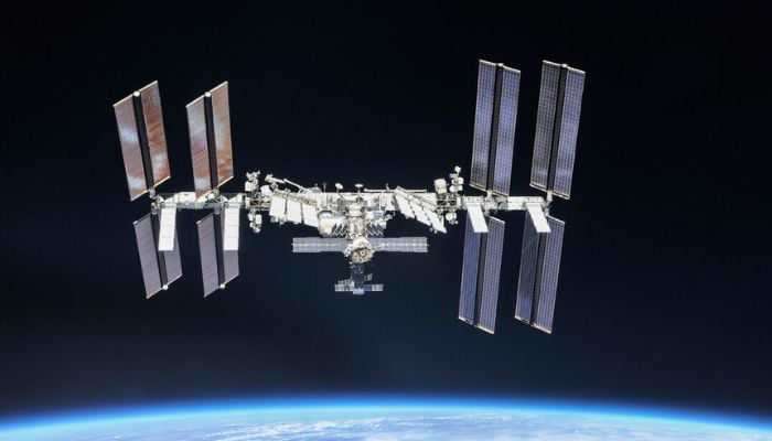 The International Space Station (ISS) photographed by Expedition 56 crew members from a Soyuz spacecraft after un-docking on October 4, 2018.— Reuters