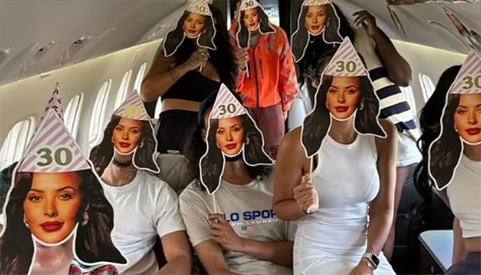 Maya Jamas 30th birthday celebration in private jet.