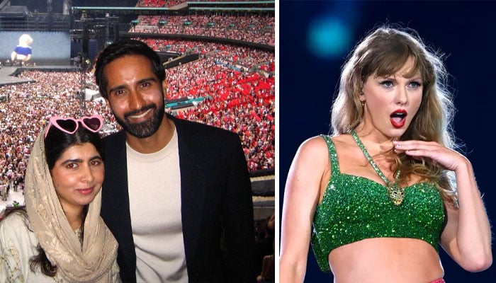 Malala Yousafzai was accompanied by husband Asser Malik at Taylor Swifts concert