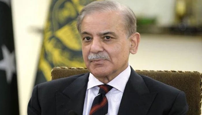 Prime Minister Shehbaz Sharif is seen during an interview with Xinhua at the Prime Ministers Office in Islamabad, March 8, 2024. — Xinhua/file