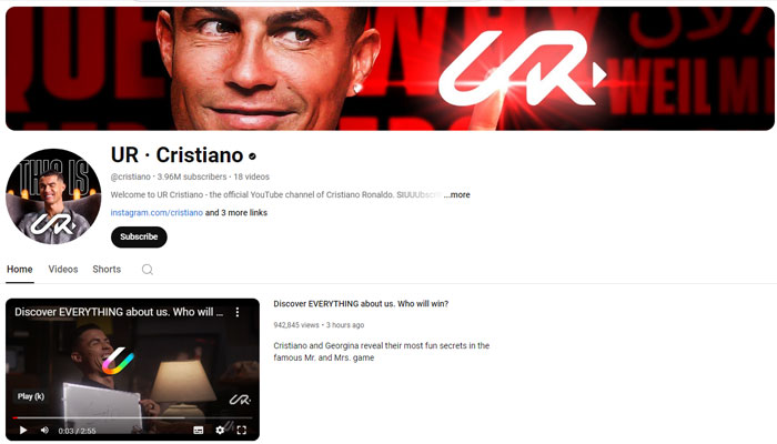 Cristiano Ronaldo attracts 5.3m subscribers within hours of launching YouTube channel