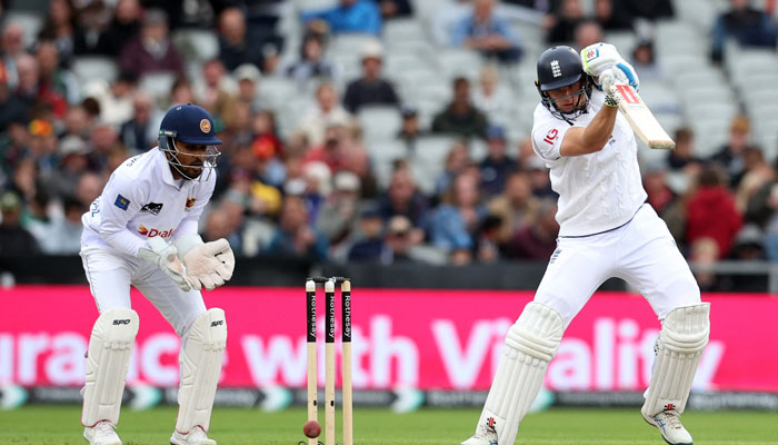 Englands Jamie Smith in action in Manchester, Britain on August 22, 2024. —Reuters