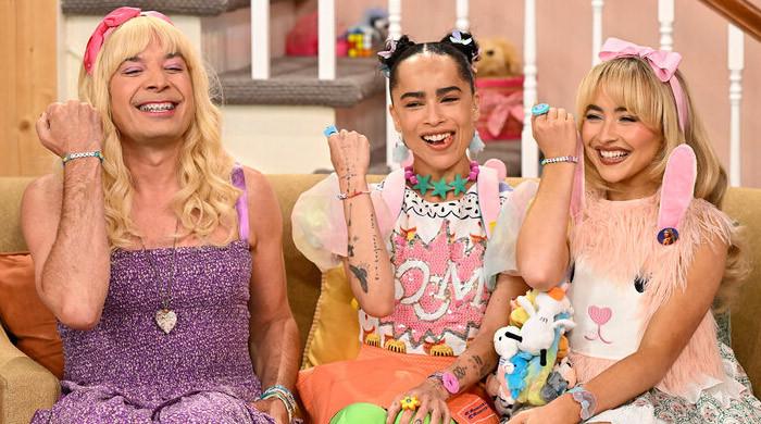 Jimmy Fallon recreates 'Ew!' sketch with Zoe Kravitz, Sabrina Carpenter