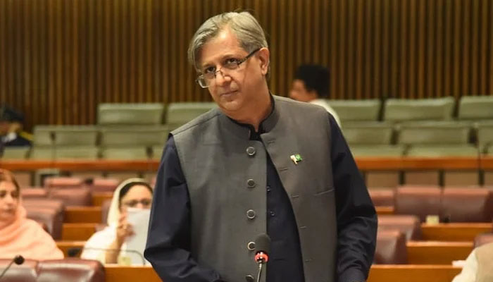 Law Minister Azam Nazeer Tarar speaks during a session of the National Assembly on April 14, 2023. — Facebook/NationalAssemblyOfPakistan