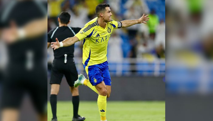 Al-Nassr striker Cristiano Ronaldo gestures during a match. — Instagram/@cristiano/File