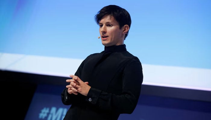 Founder and CEO of Telegram Pavel Durov delivers a keynote speech during the Mobile World Congress in Barcelona, Spain February 23, 2016. — Reuters