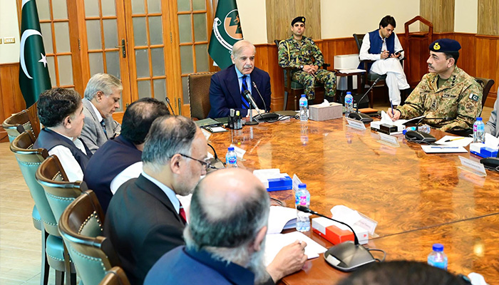 PM Shehbaz Sharif chairs the session of the Apex Committee of the National Action Plan in Quetta on August 29, 2024. — PID