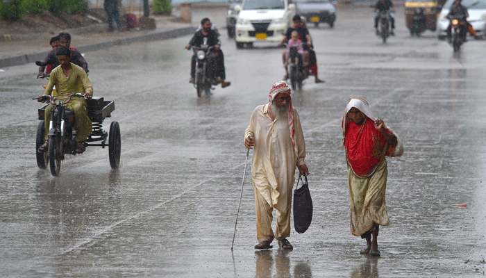 A view of rain in Karachi on August 28, 2024. — INP