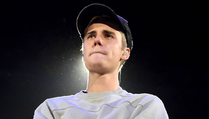 Justin Bieber was overcome with emotion in his solo outing