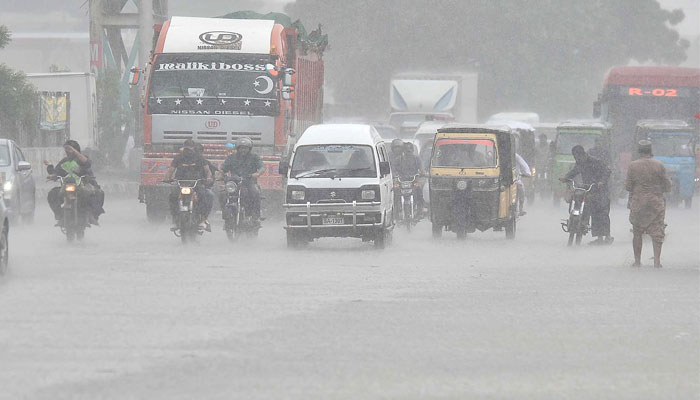 A view of rain in Karachi on July 30, 2024. — INP