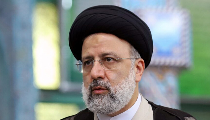 Presidential candidate Ebrahim Raisi looks on at a polling station during presidential elections in Tehran, Iran on June 18, 2021. — Reuters