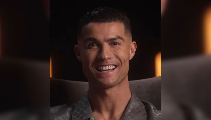 Portuguese footballer Cristiano Ronaldo gestures during a video statement. — Screengrab via YouTube/@cristiano