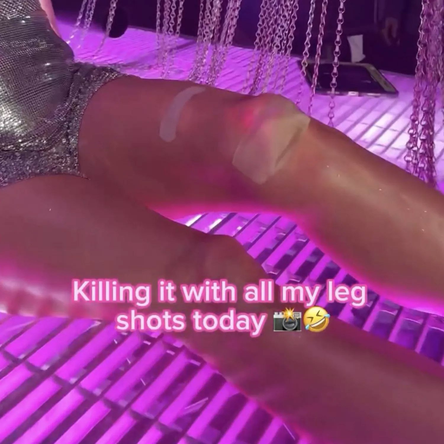 Paris Hilton bleeds glitter while making Bad Bitch Academy music video