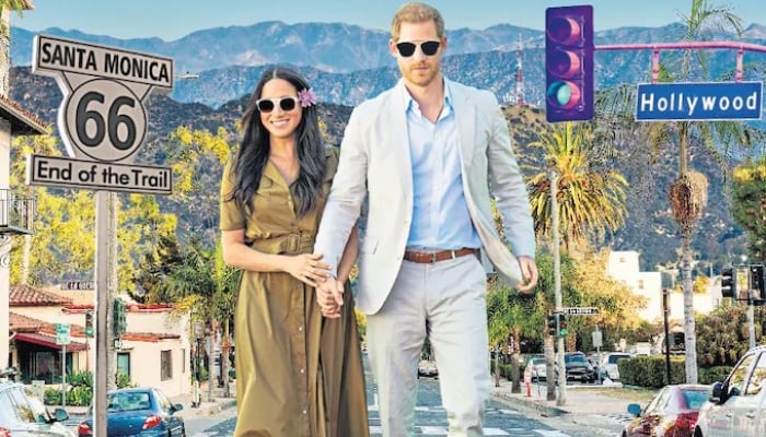 Prince Harry and Meghan Markle.stepped back from royal duties in 2020 and relocated to the U.S